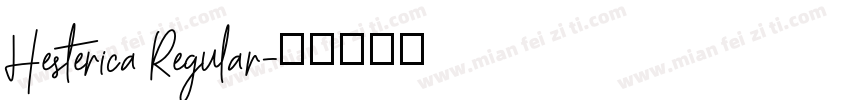Hesterica Regular字体转换